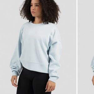 Lululemon Powder Blue Perfectly Oversized Softstreme Crew